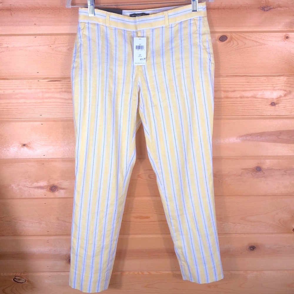 Banana Republic Washable Stretch Linen Pants. Avery is the cut. Size 0 Petite